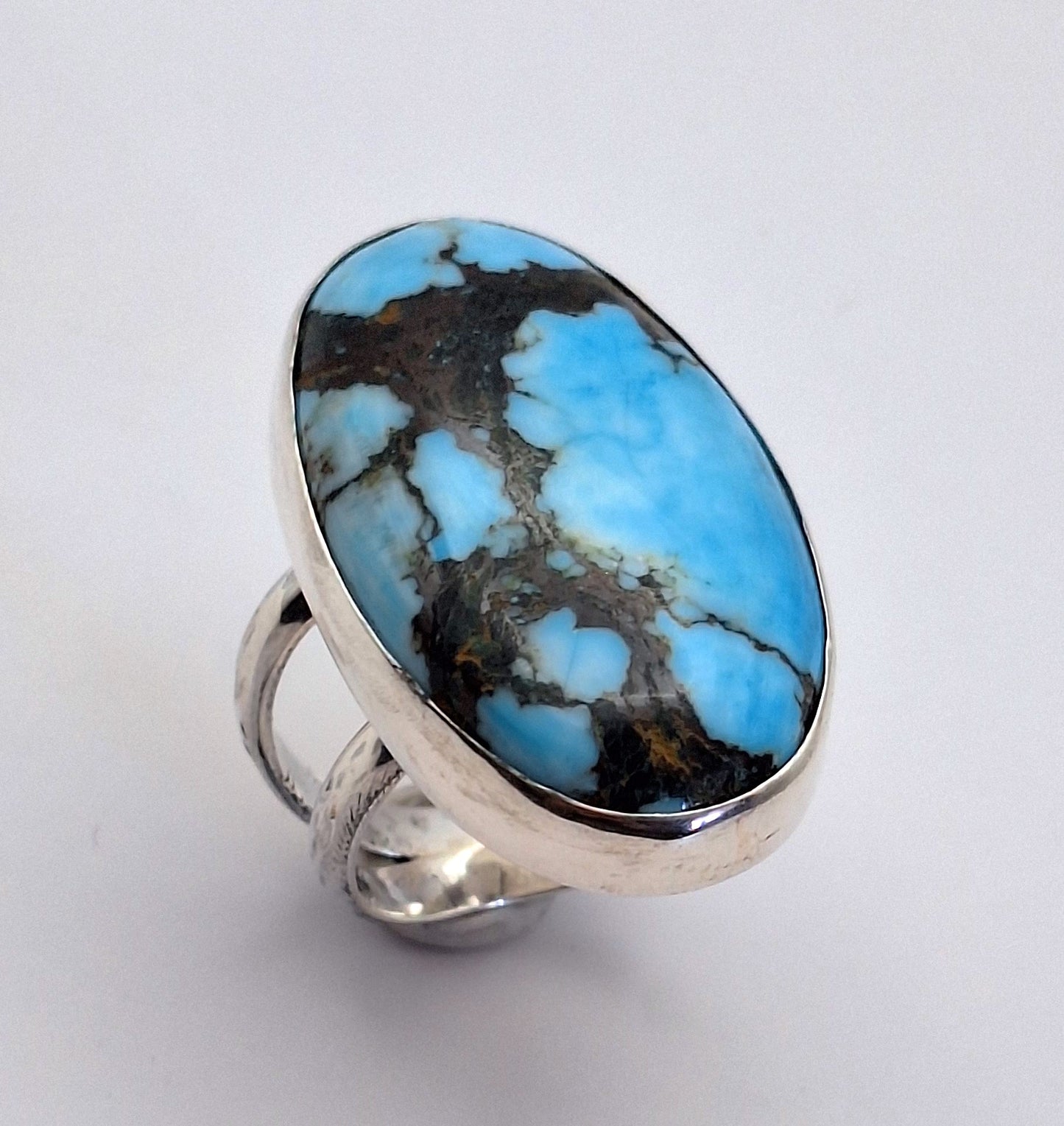 Anillo Turquesa maxi doble argolla