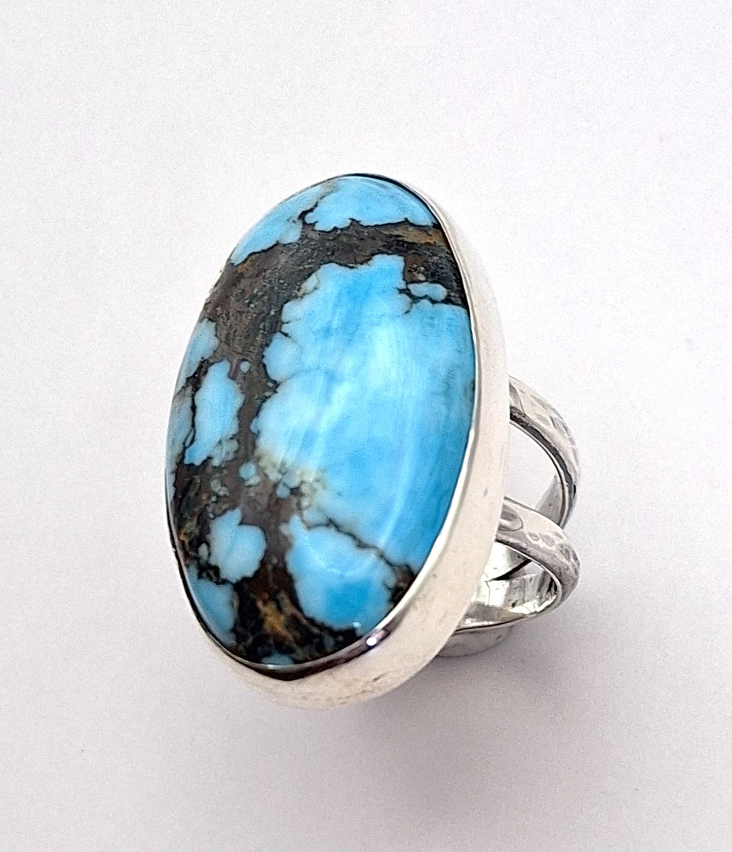 Anillo Turquesa maxi doble argolla