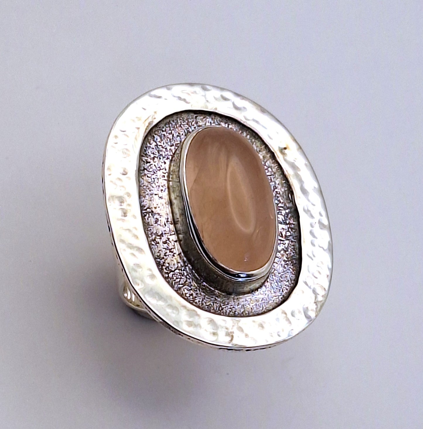 Anillo Cuarzo Rosa XL