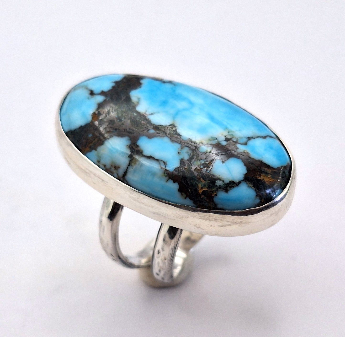 Anillo Turquesa maxi doble argolla