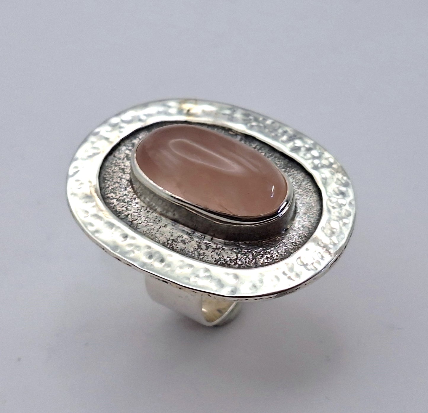 Anillo Cuarzo Rosa XL