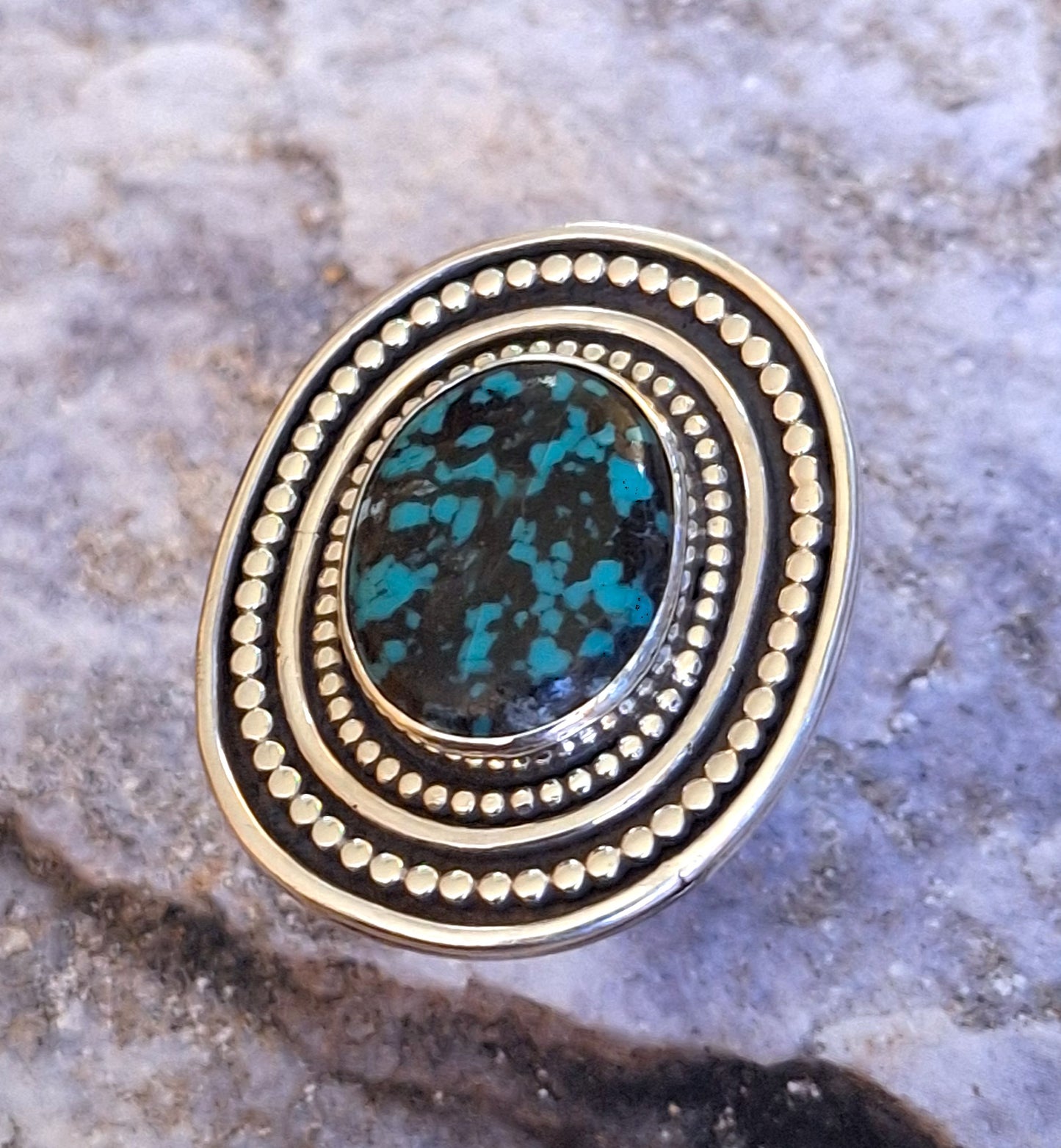 Anillo Turquesa tibetana L