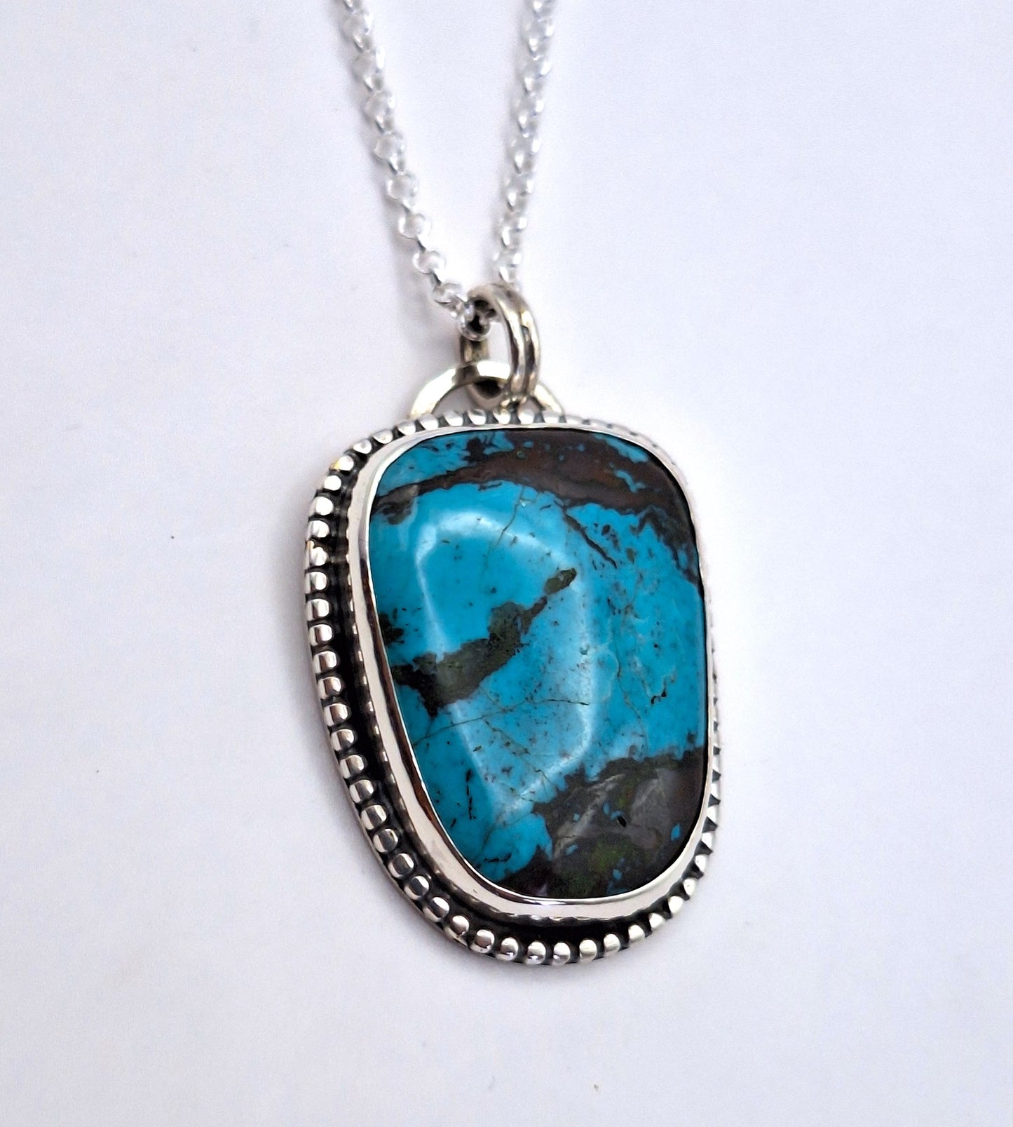 Colgante Turquesa con pelotitas