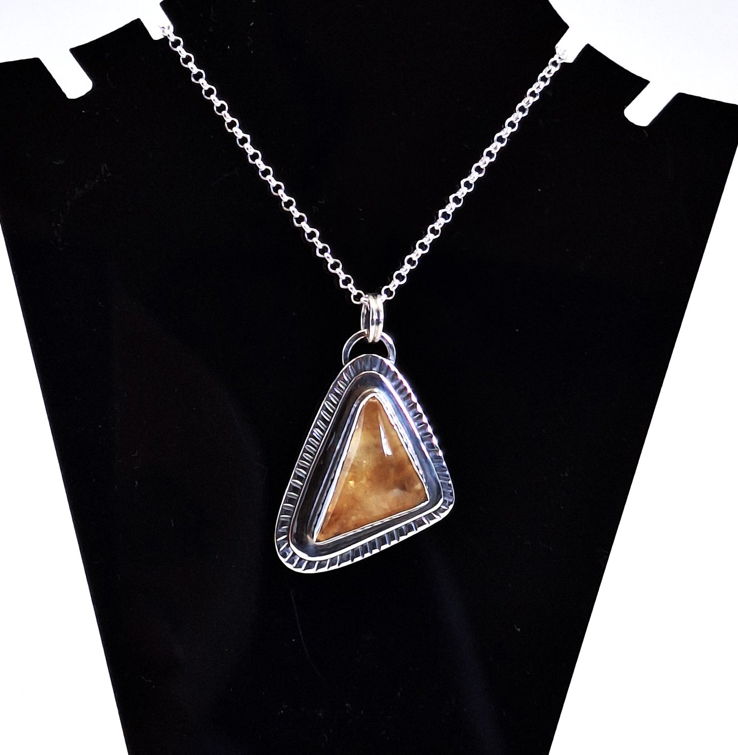 Colgante Citrino triangular