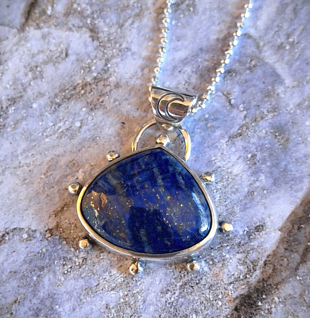 Colgante pelotitas Lapislázuli