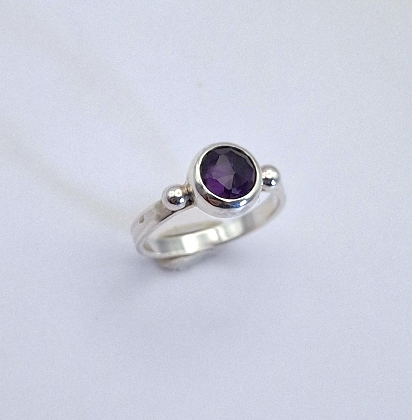 Anillo sortija Amatista