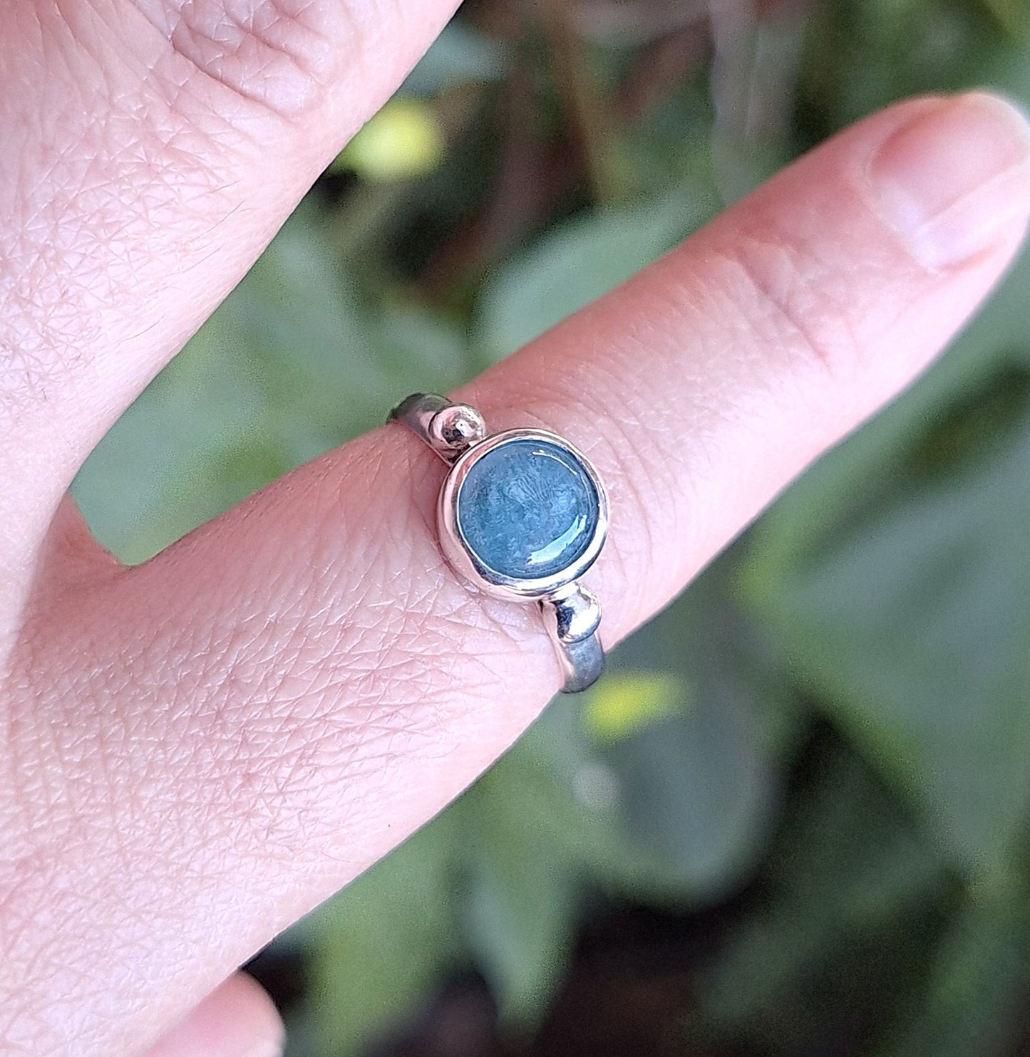 Anillo sortija Aguamarina