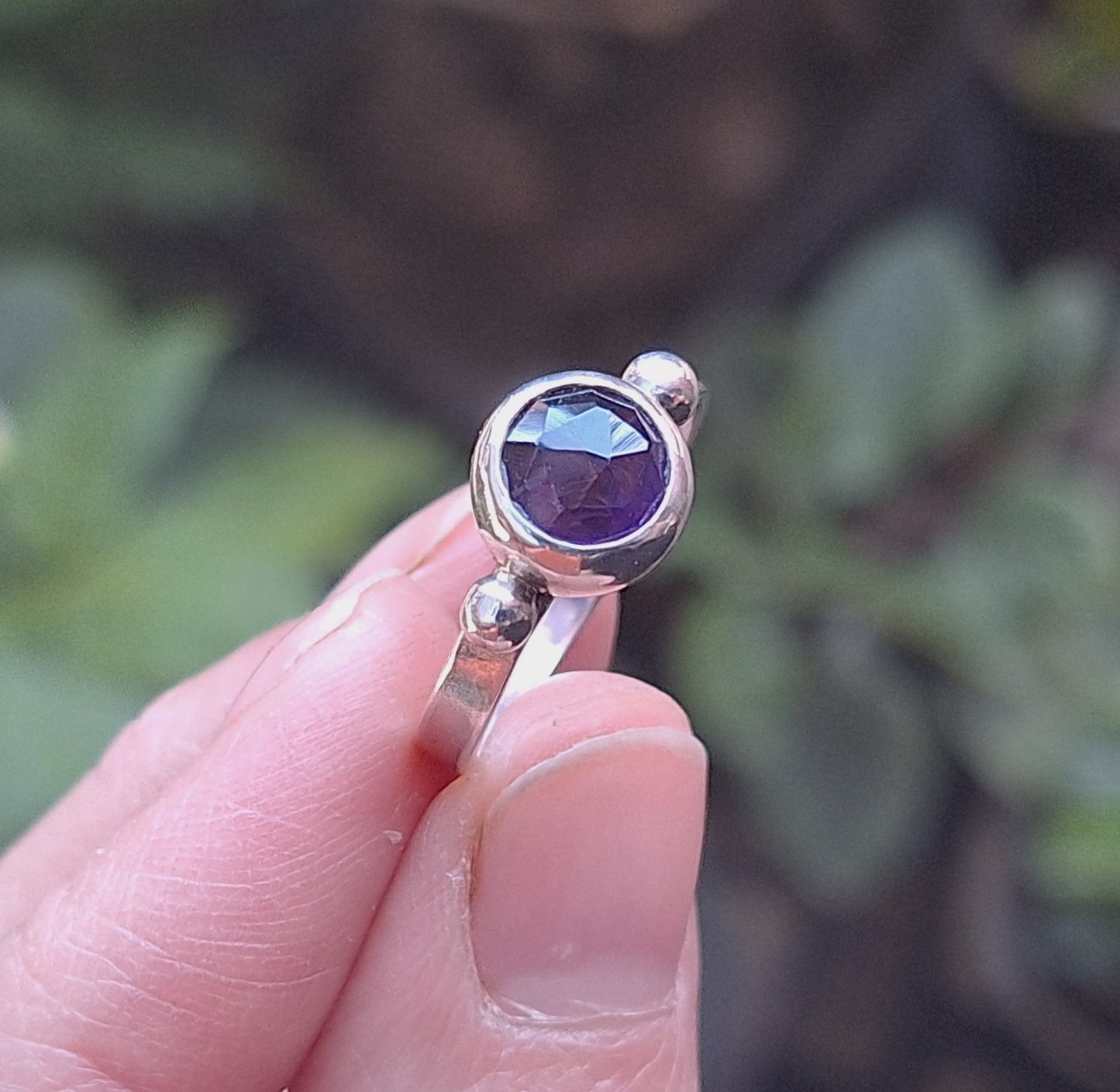 Anillo sortija Amatista