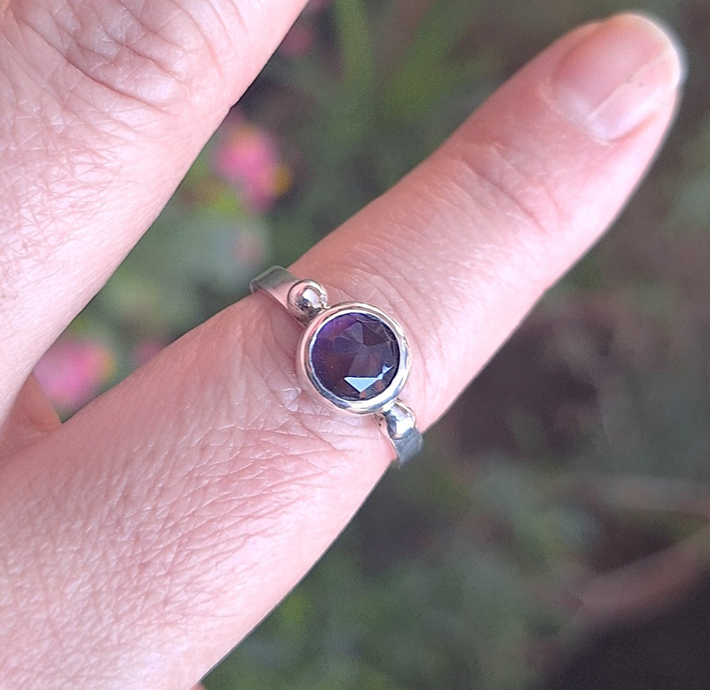 Anillo sortija Amatista
