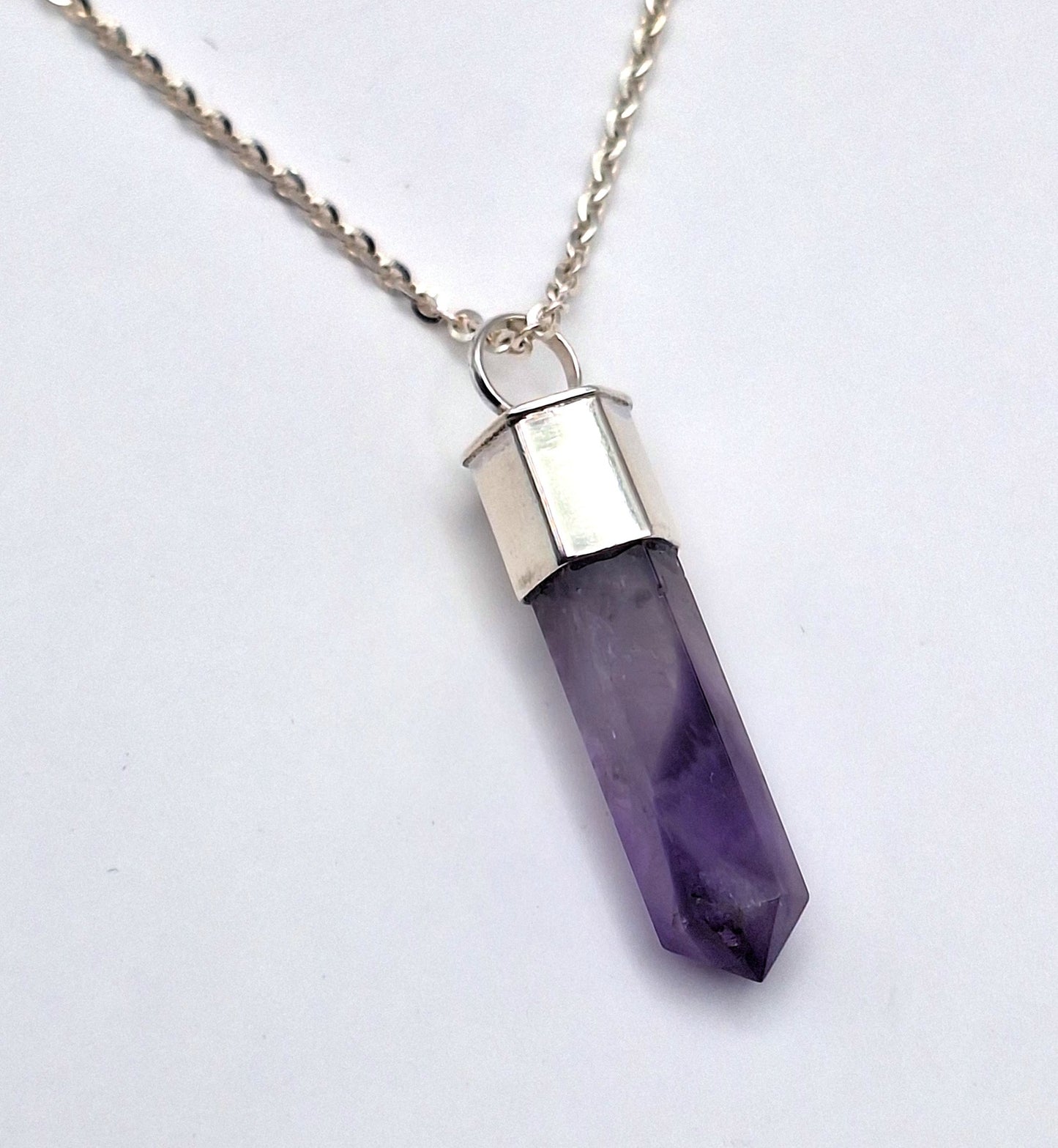 Colgante punta de Amatista simple