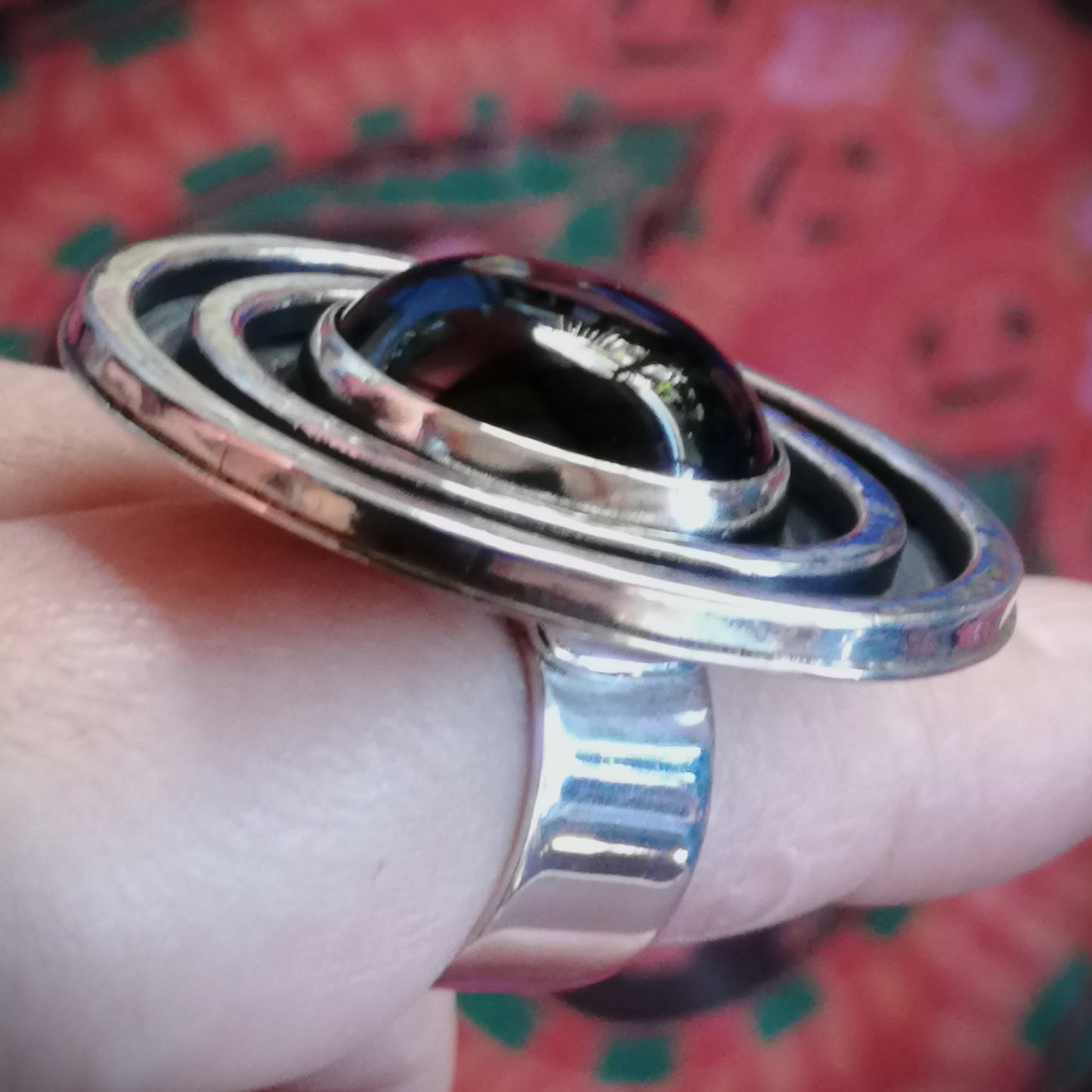Anillo Ónix negro XL