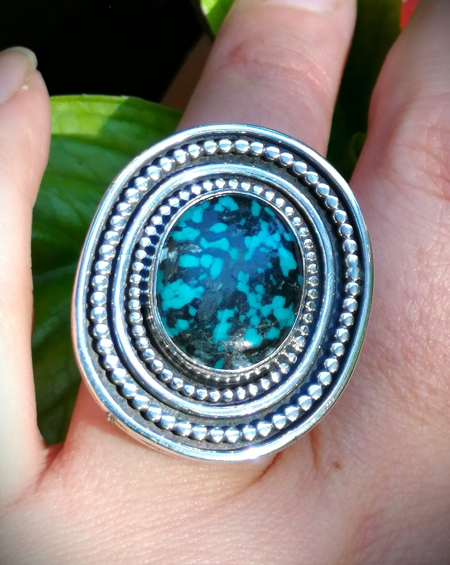 Anillo Turquesa tibetana L