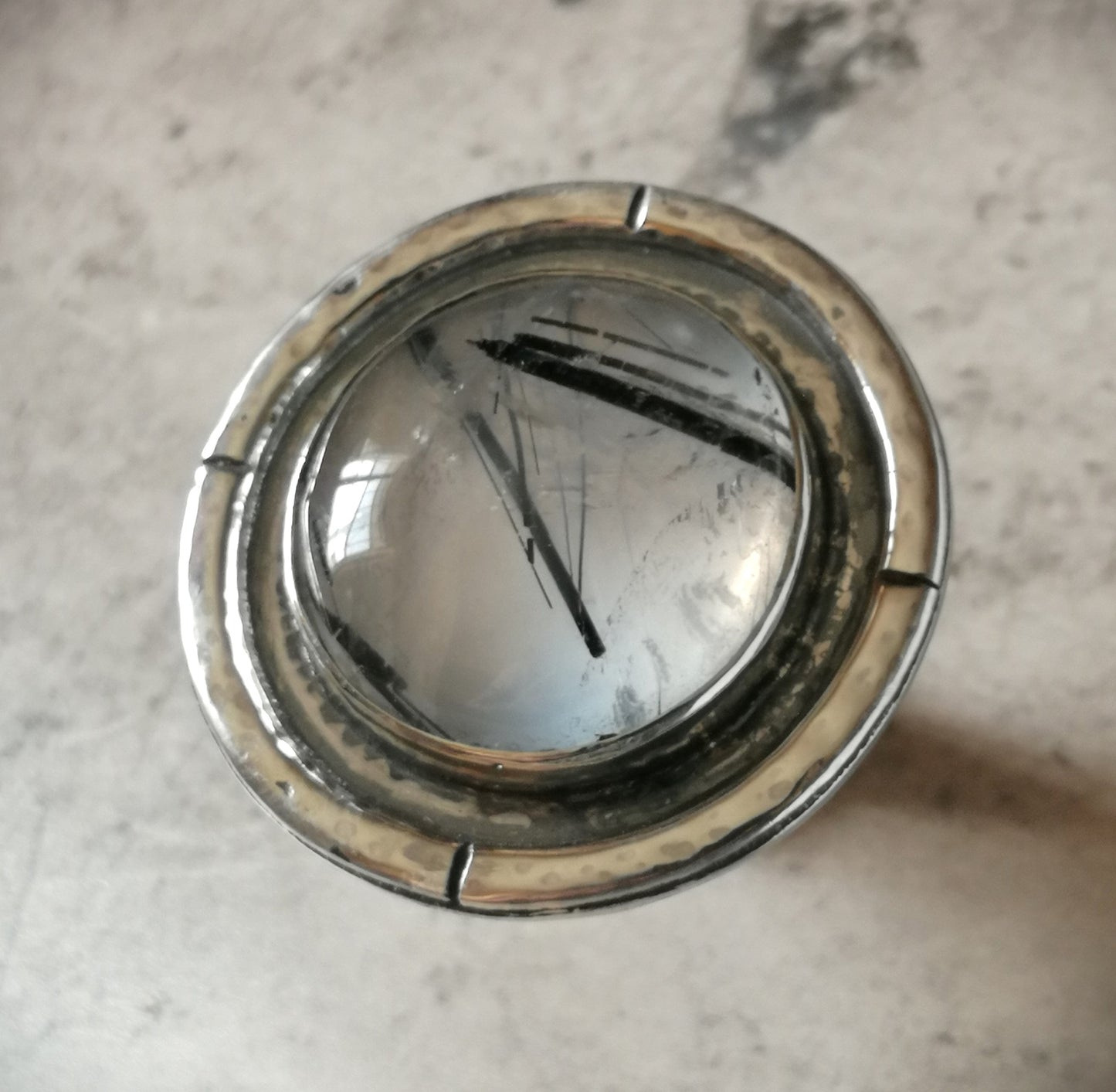 Anillo Cuarzo Turmalinado XL