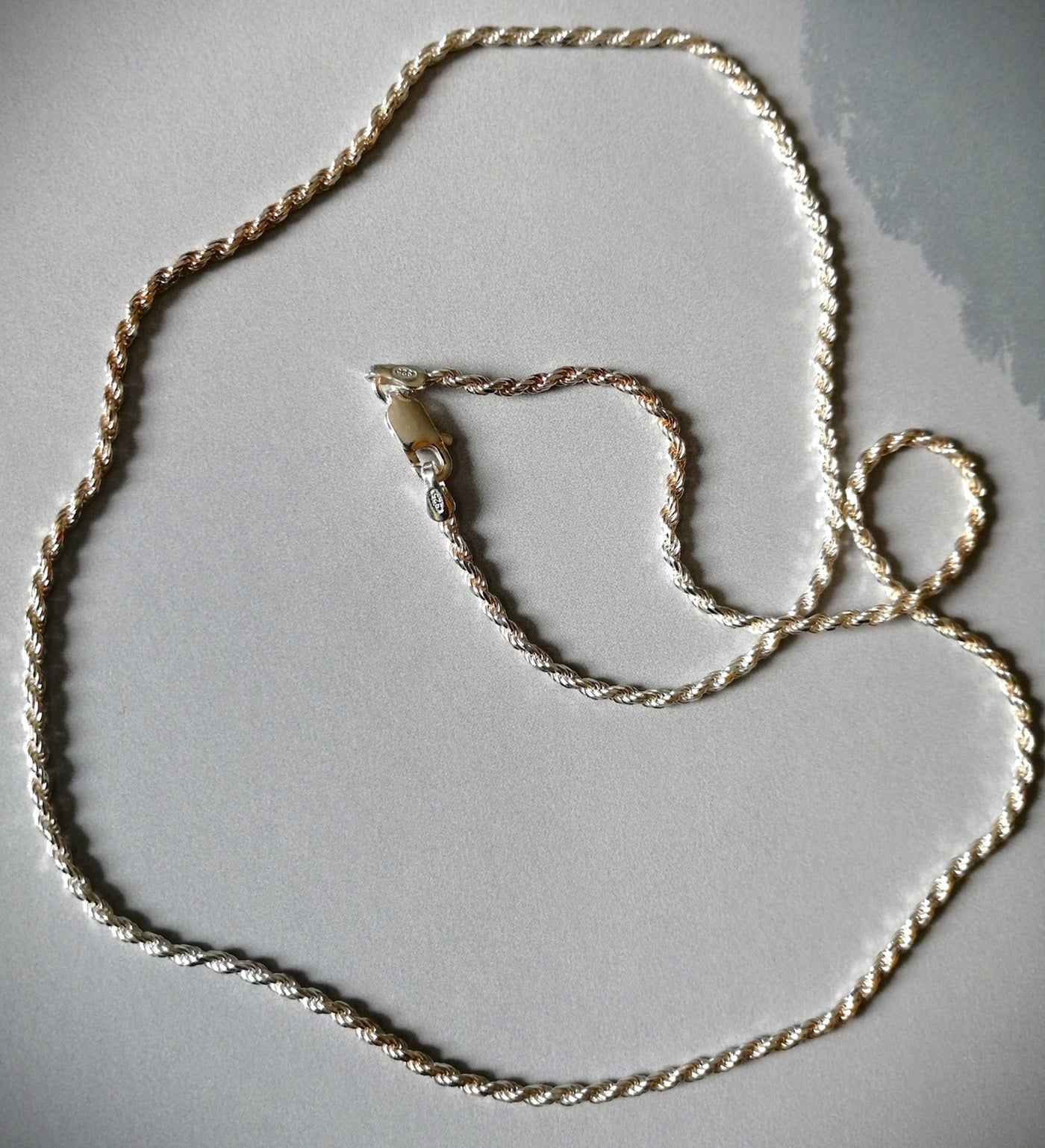 Cadena de plata 925 tourbillón 50 cms