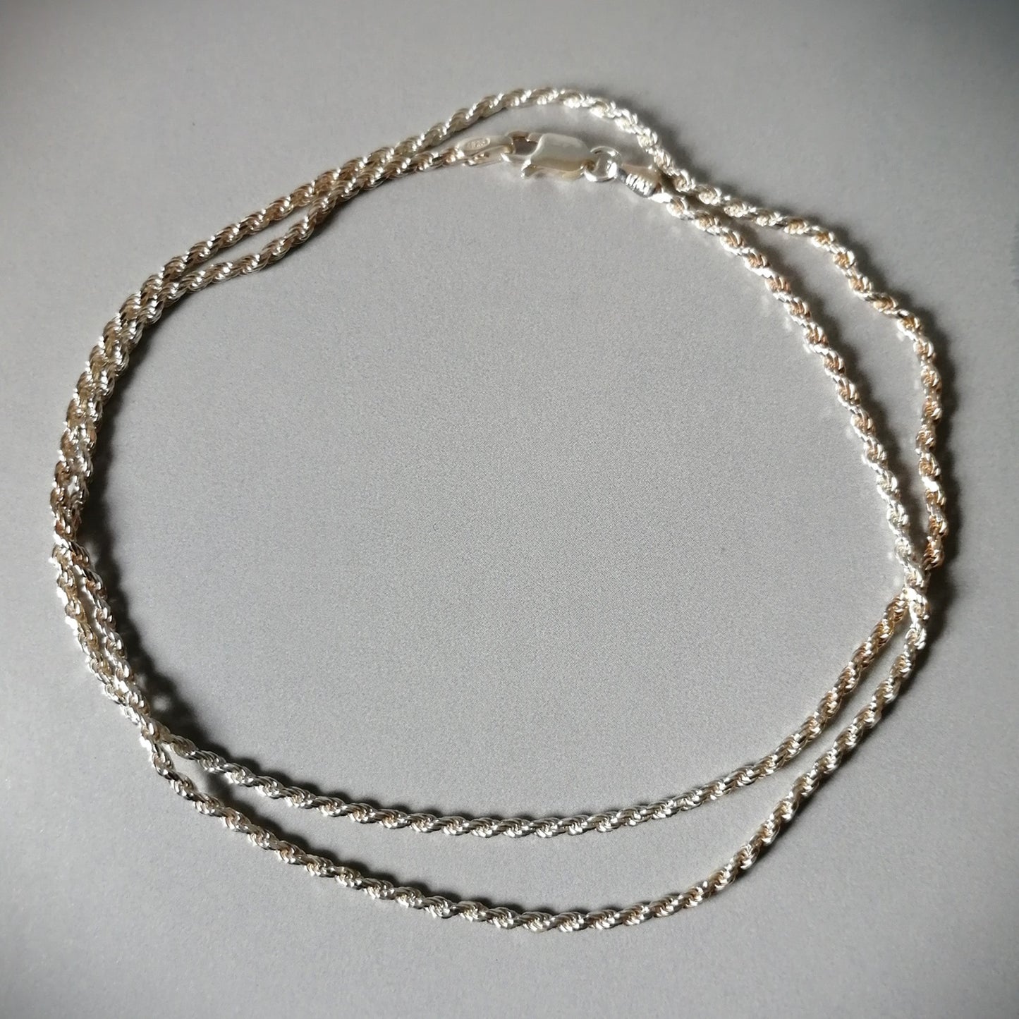 Cadena de plata 925 tourbillón 50 cms
