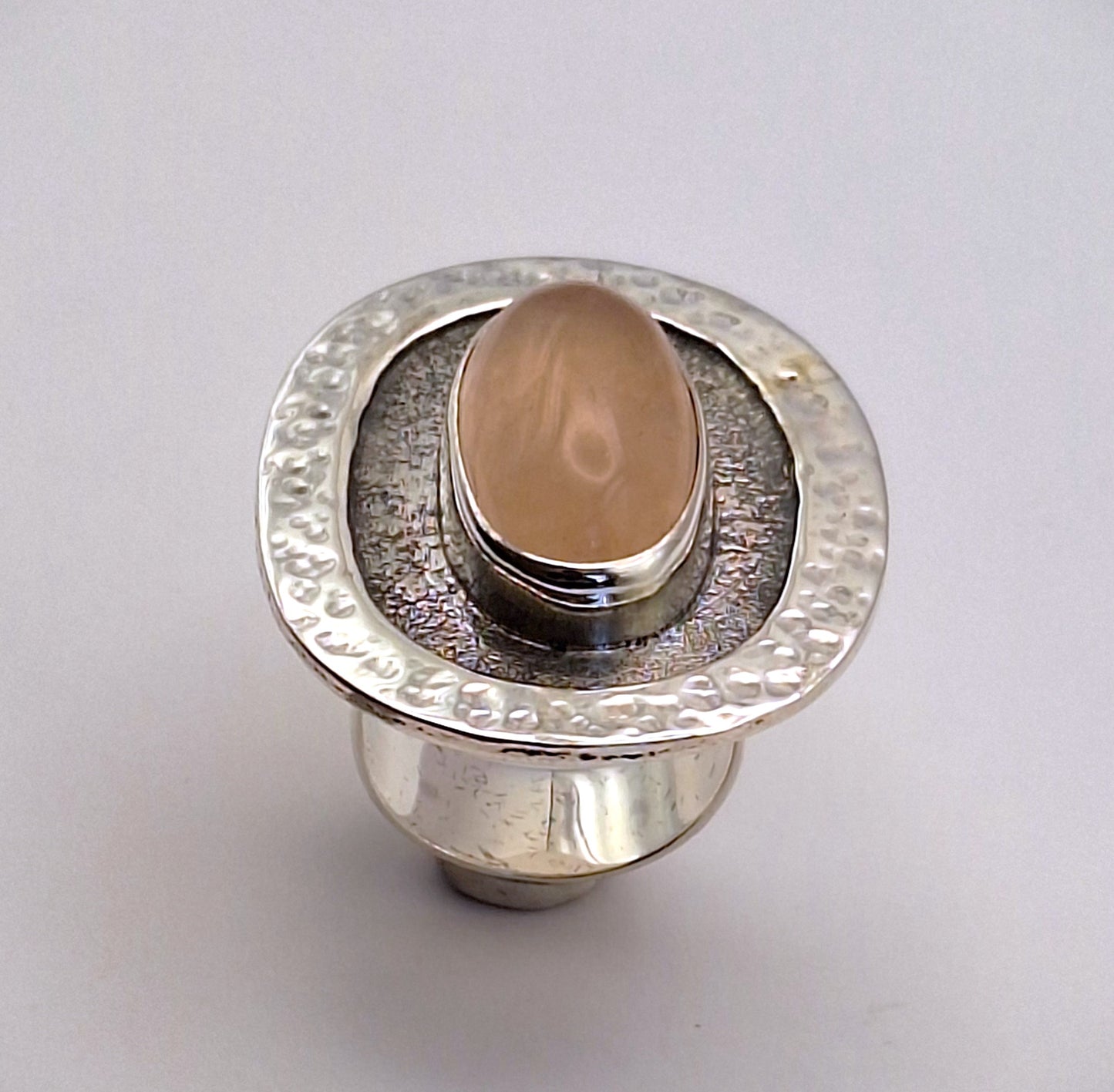 Anillo Cuarzo Rosa XL