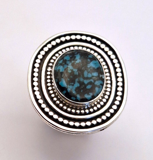 Anillo Turquesa tibetana L