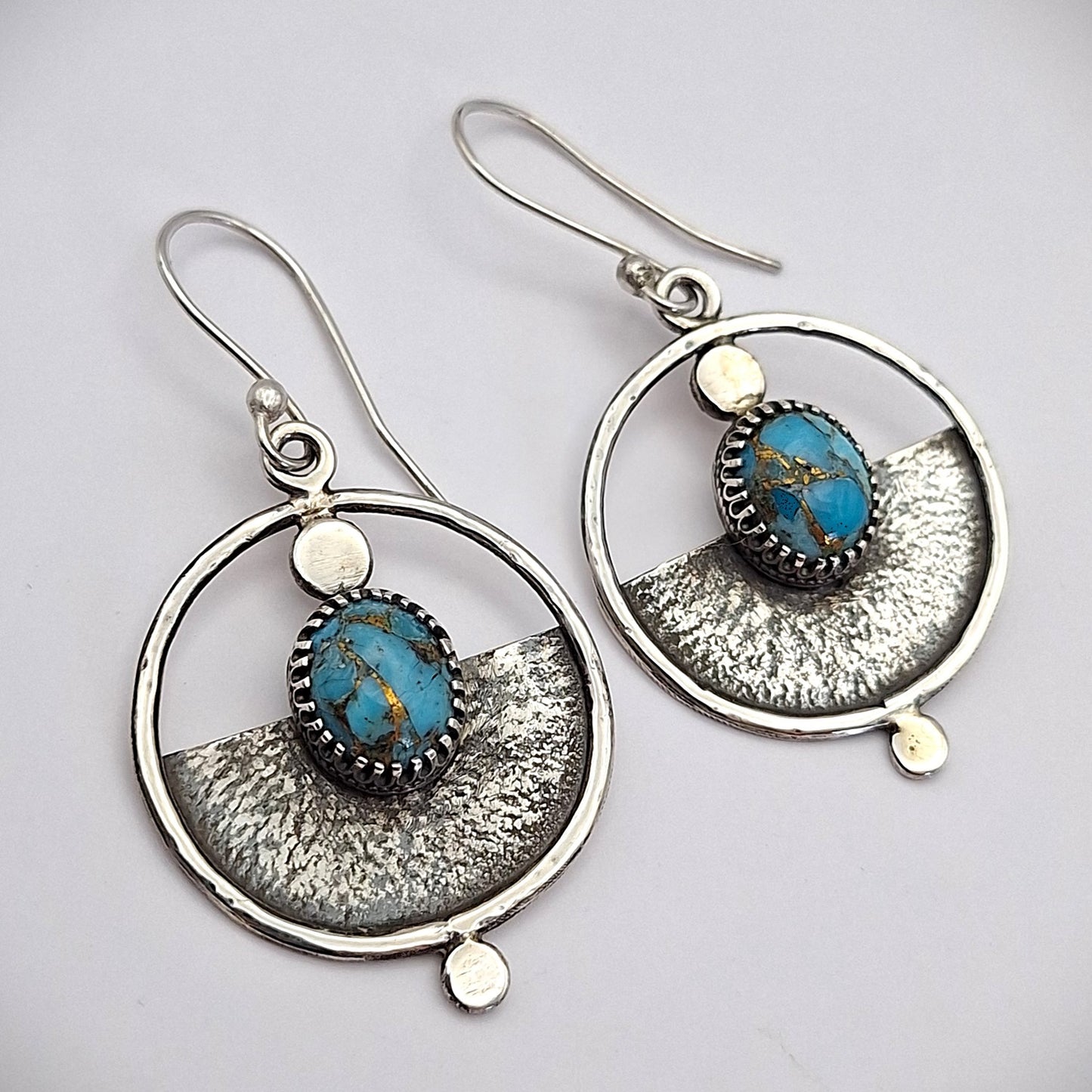 Aros Turquesa copper reticulados