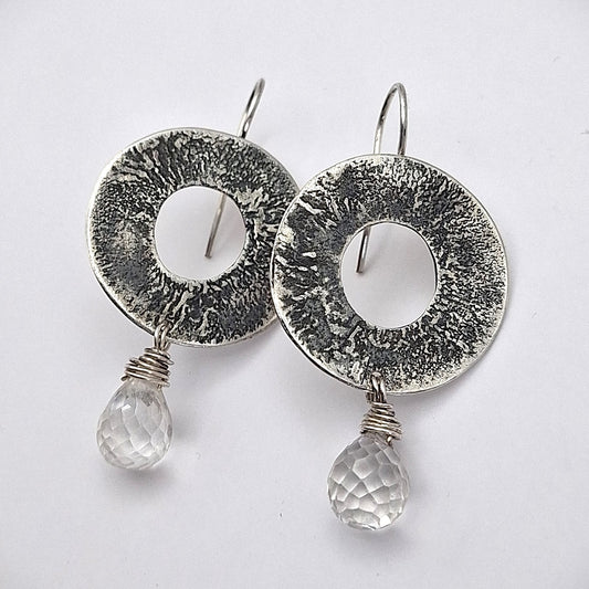 Aros círculos reticulados Cuarzo cristal