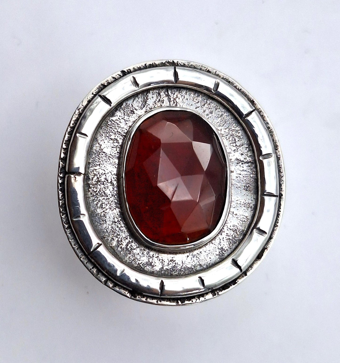 Anillo Granate Hessonita L