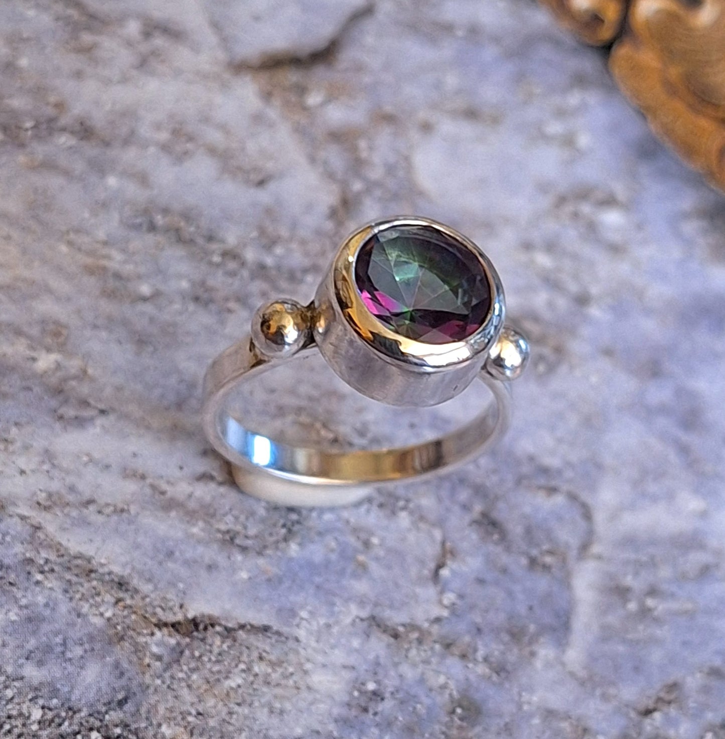 Anillo sortija Topacio Místico