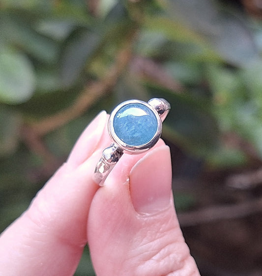 Anillo sortija Aguamarina