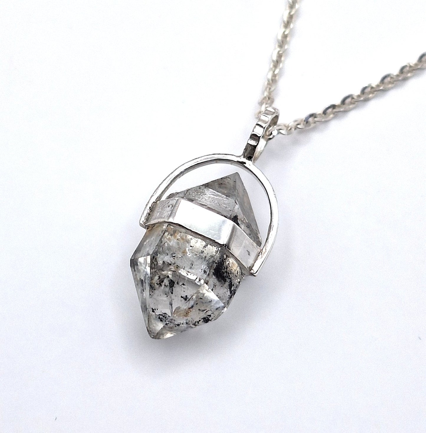 Colgante punta Cuarzo Herkimer