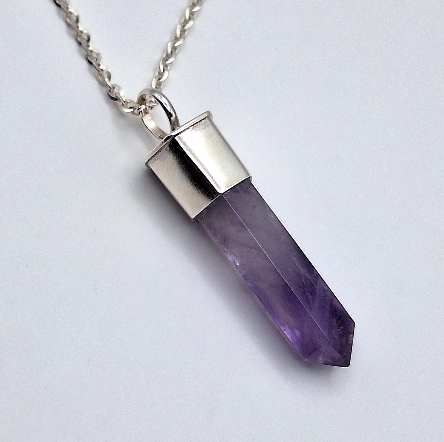 Colgante punta de Amatista simple