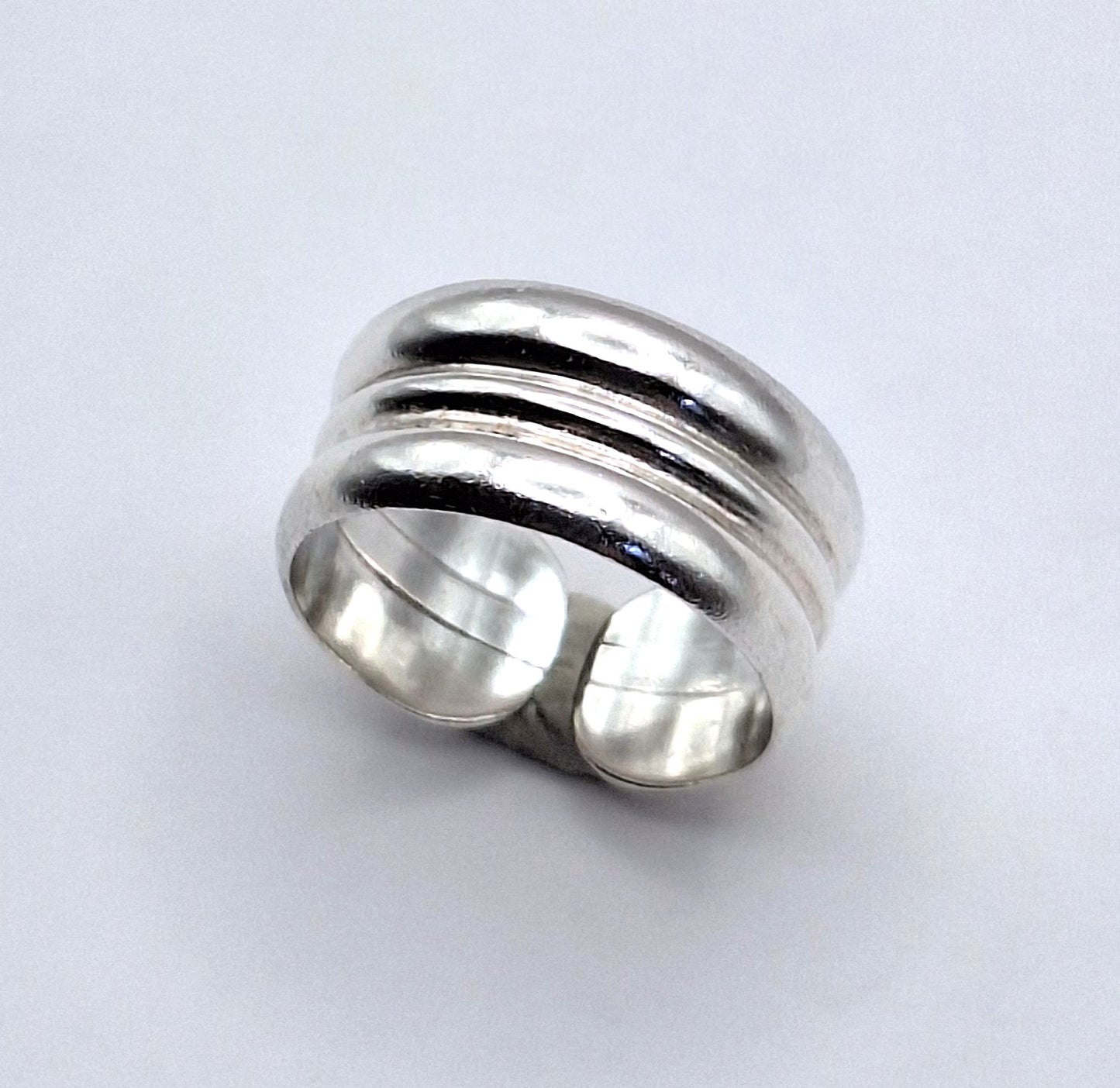 Anillo triple argolla ancho