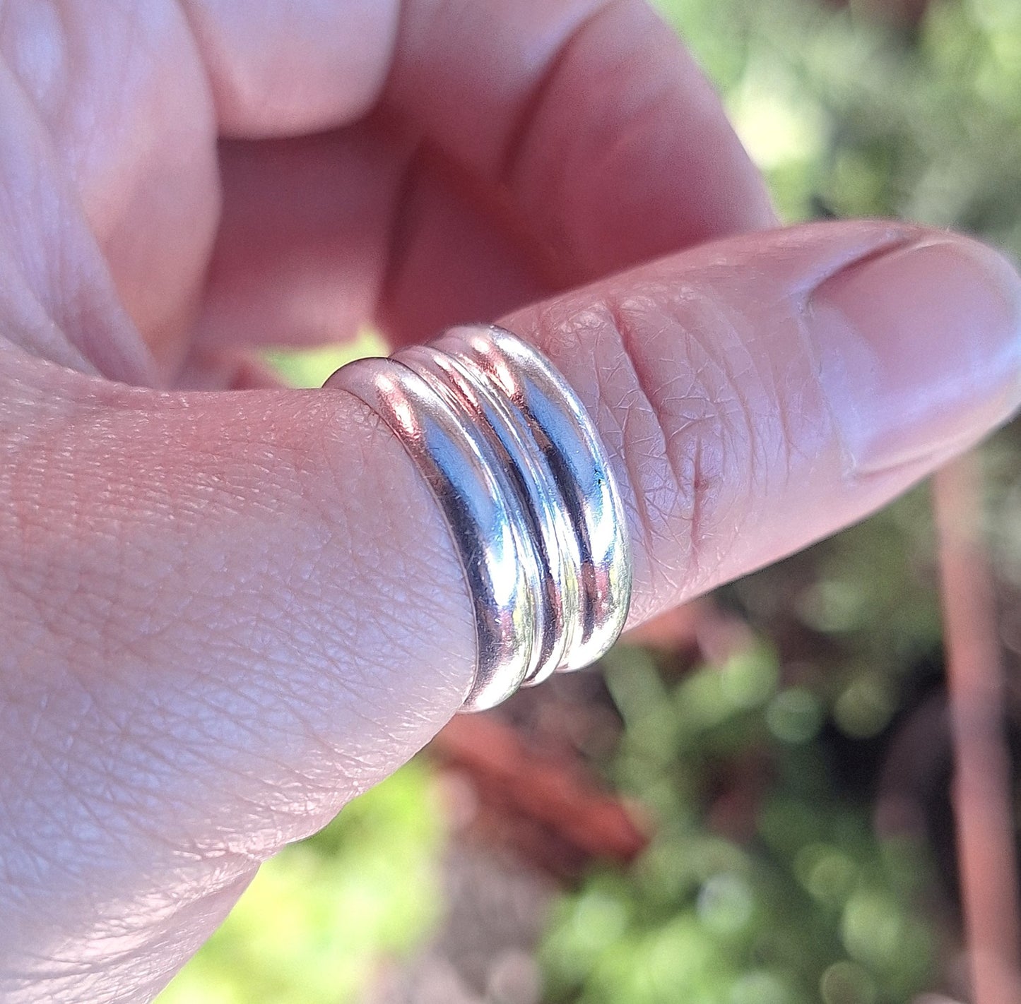 Anillo triple argolla ancho