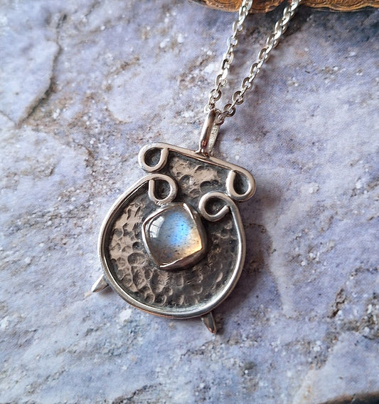 Colgante Labradorita caldero amuleto