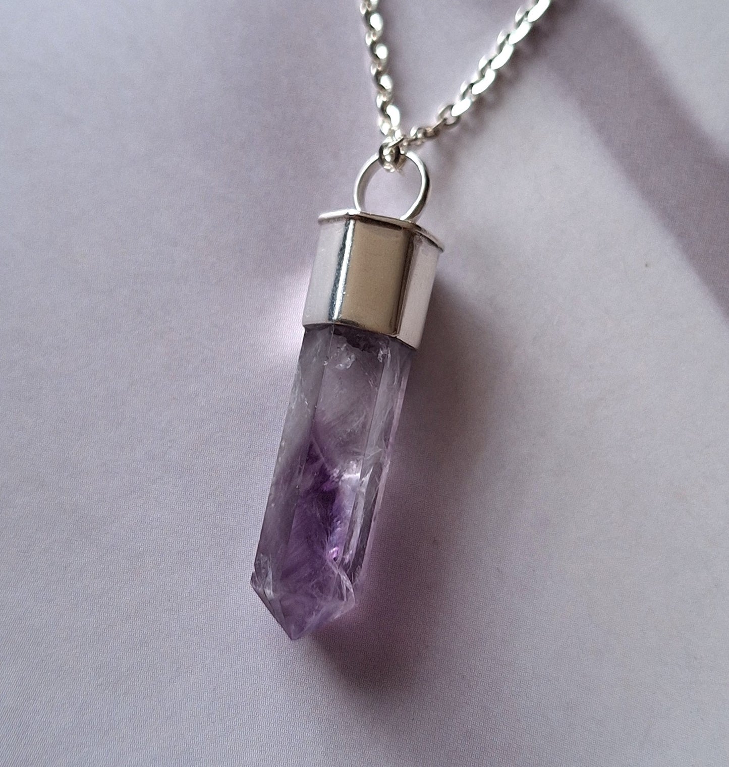 Colgante punta de Amatista simple