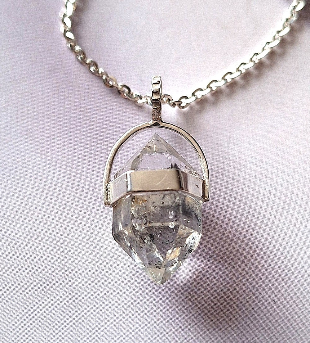 Colgante punta Cuarzo Herkimer