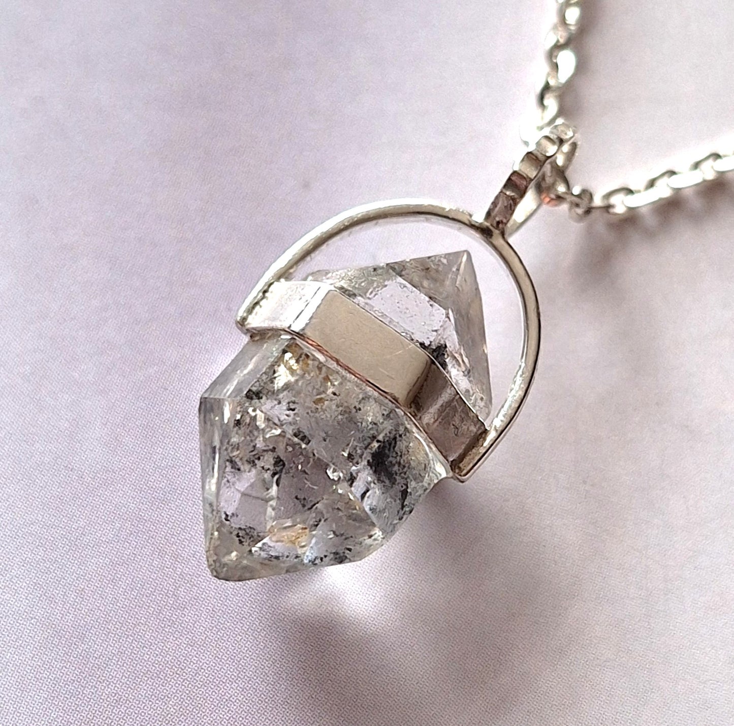 Colgante punta Cuarzo Herkimer