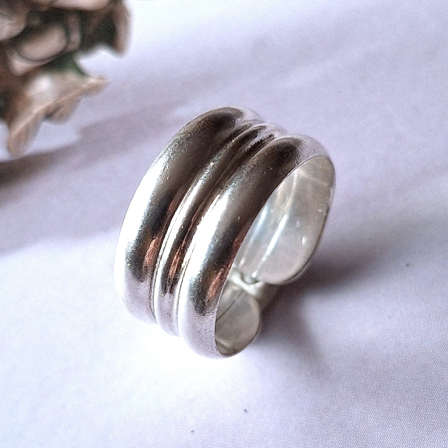 Anillo triple argolla ancho