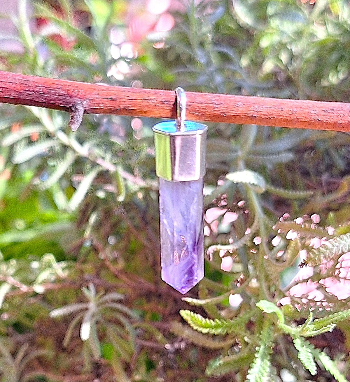 Colgante punta de Amatista simple