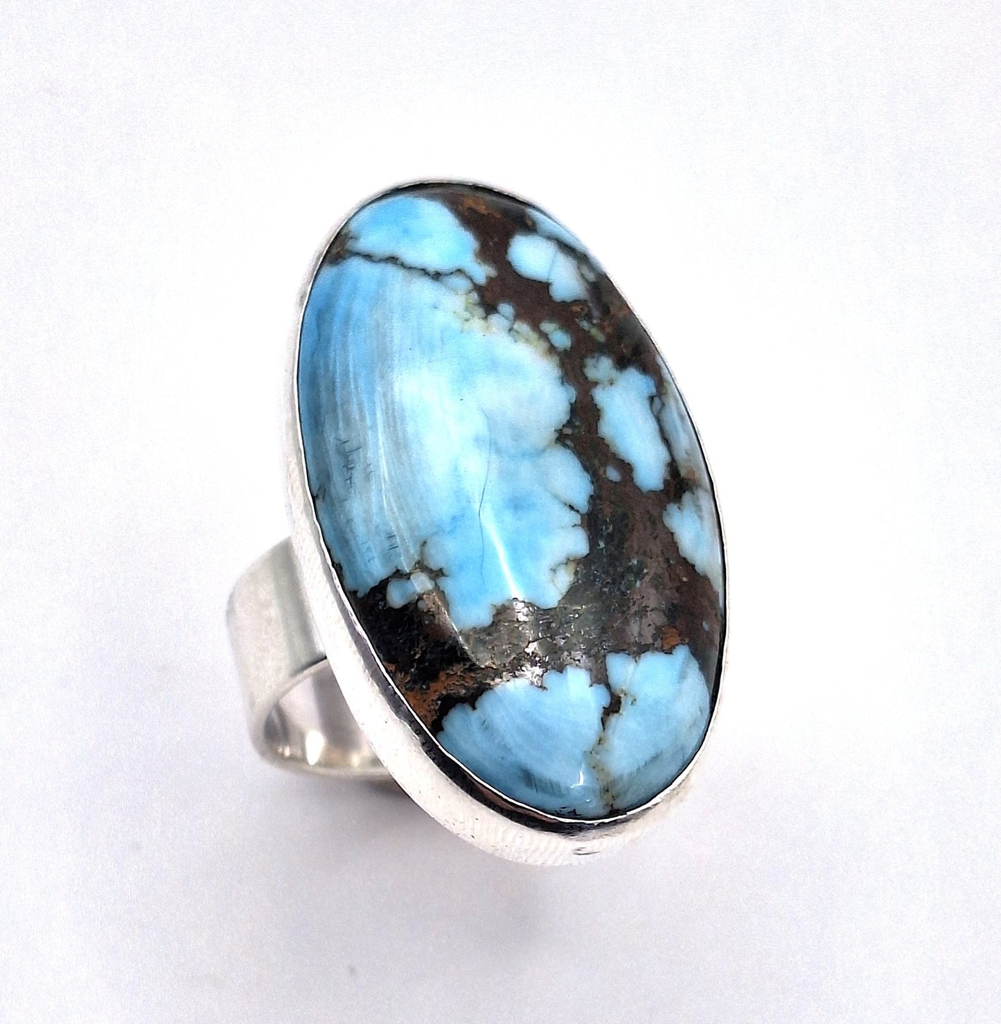 Anillo Turquesa Magnesita oval