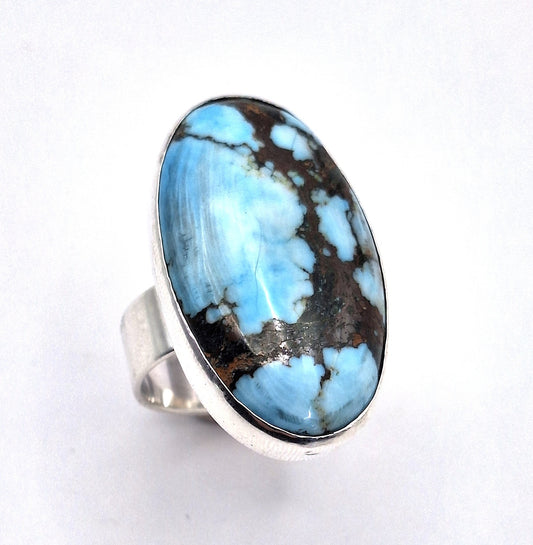 Anillo Turquesa Magnesita oval