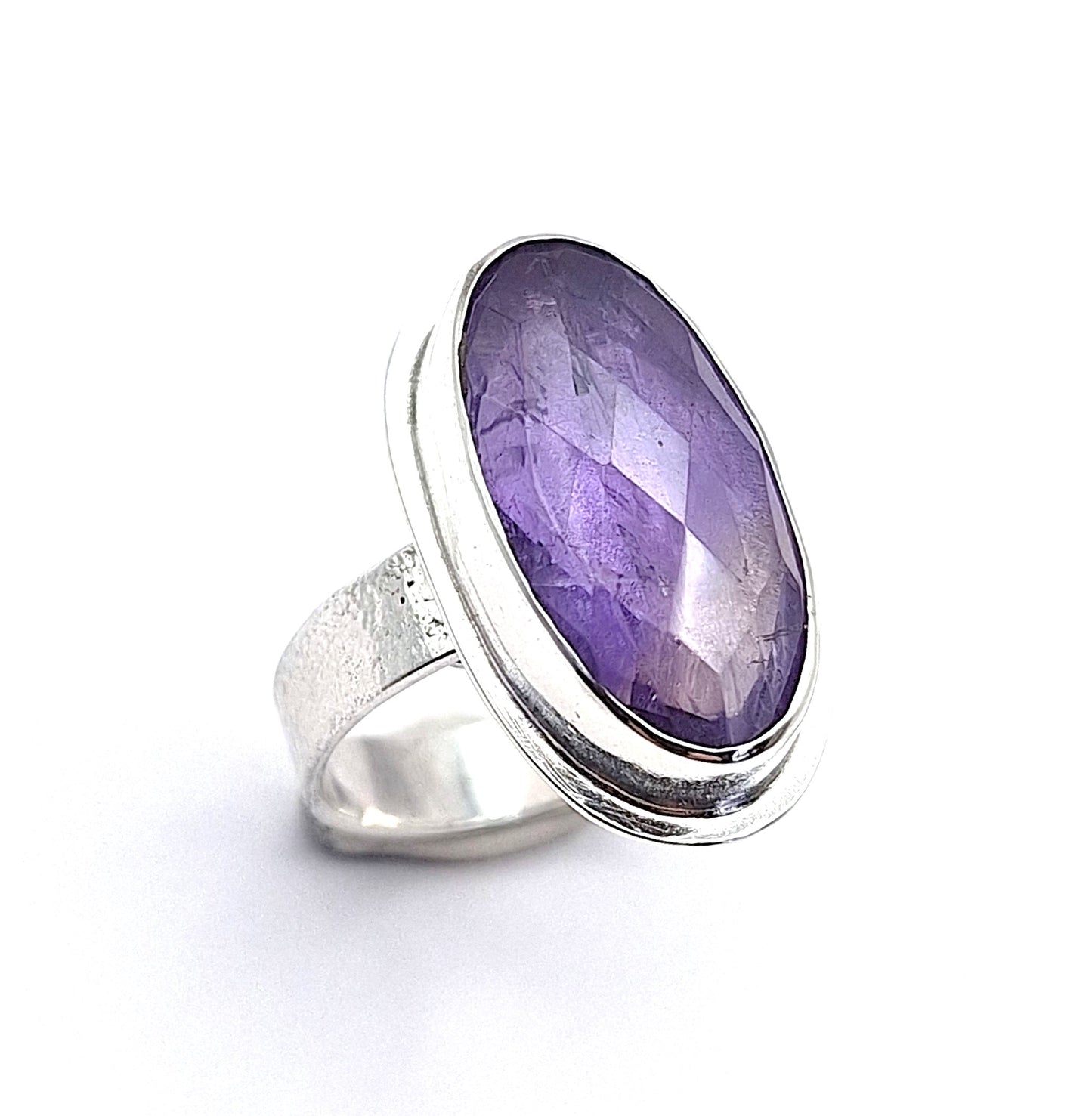 Anillo Amatista borde pequeño