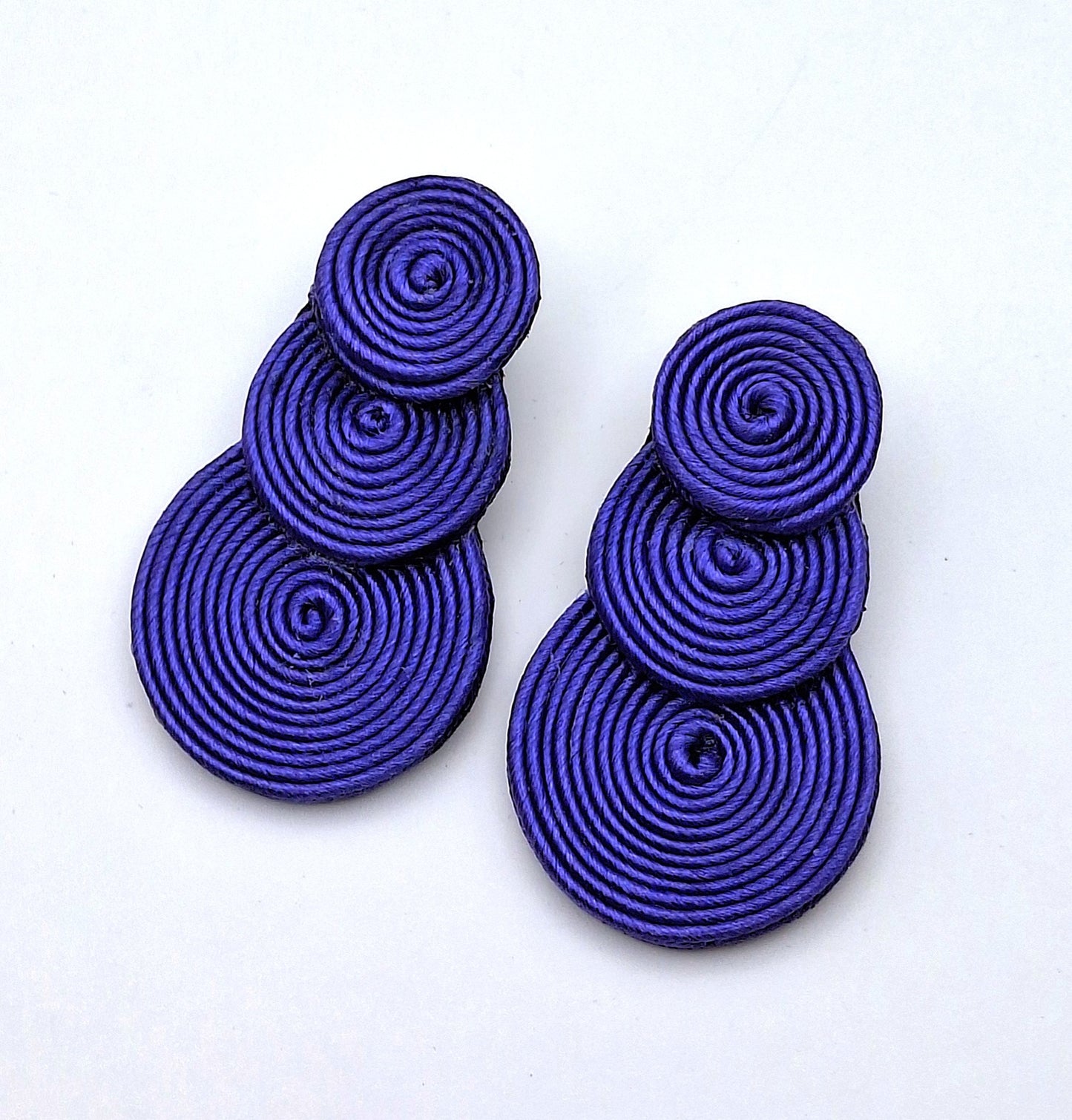 Aros Soutache círculos Violeta