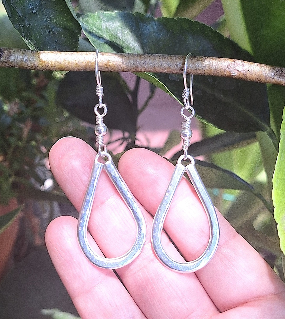 Aros gotas colgantes largos