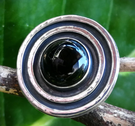 Anillo Ónix negro XL