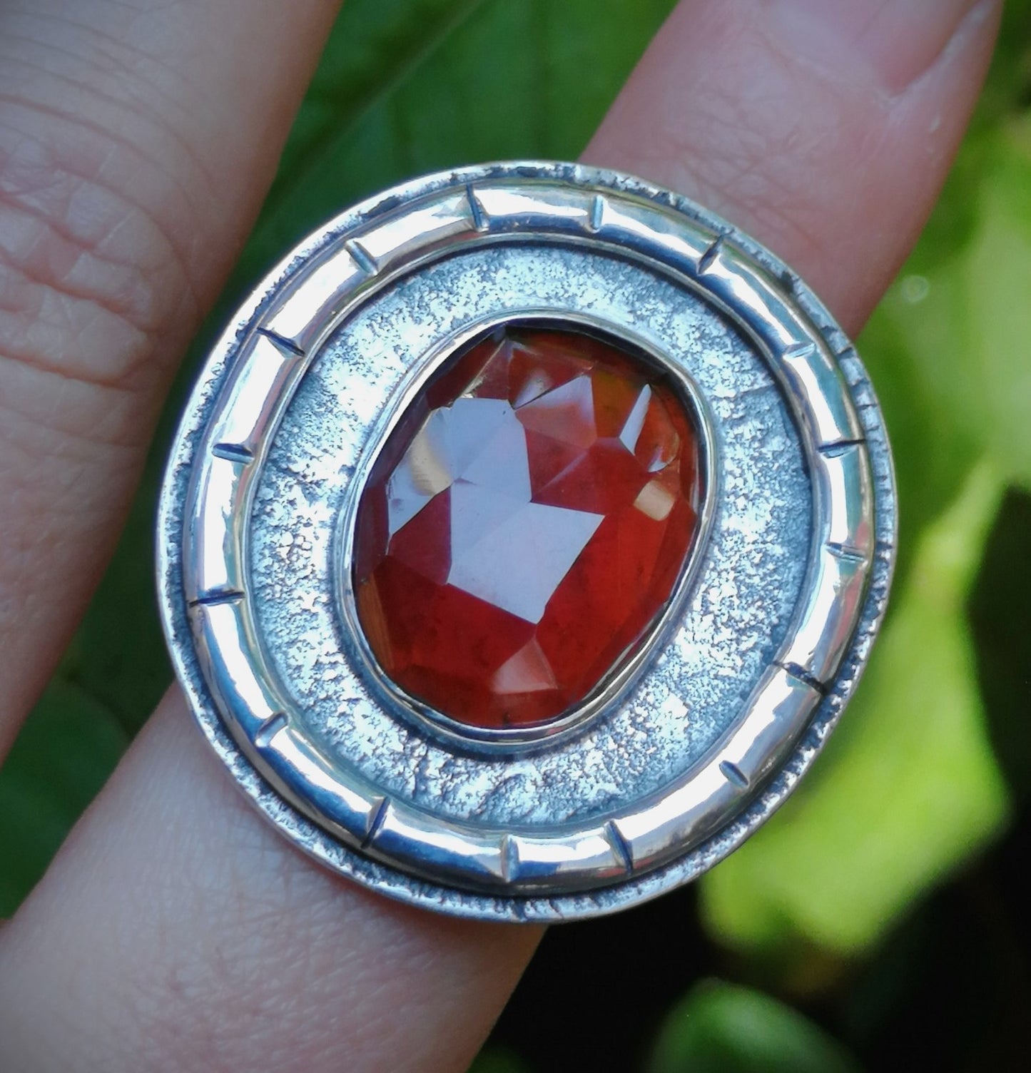 Anillo Granate Hessonita L