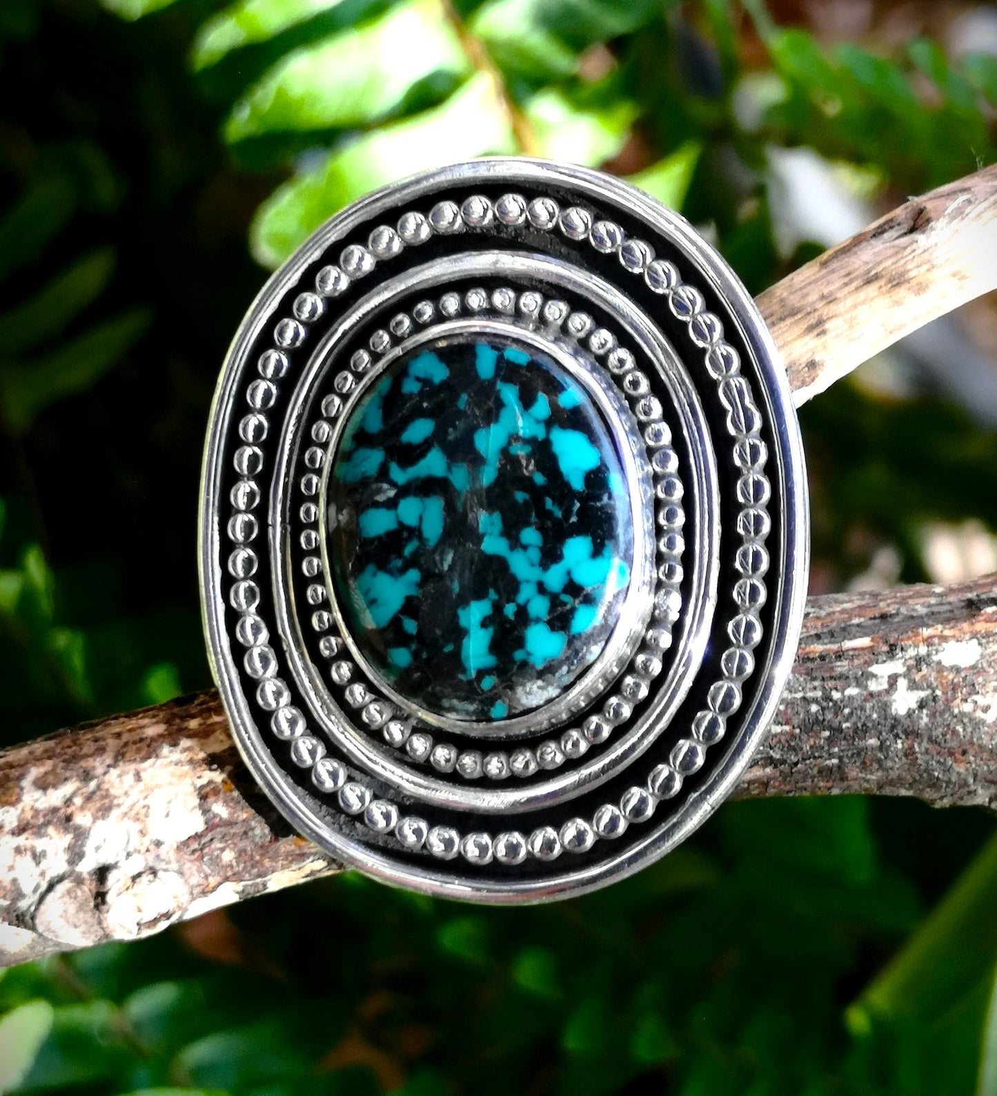 Anillo Turquesa tibetana L