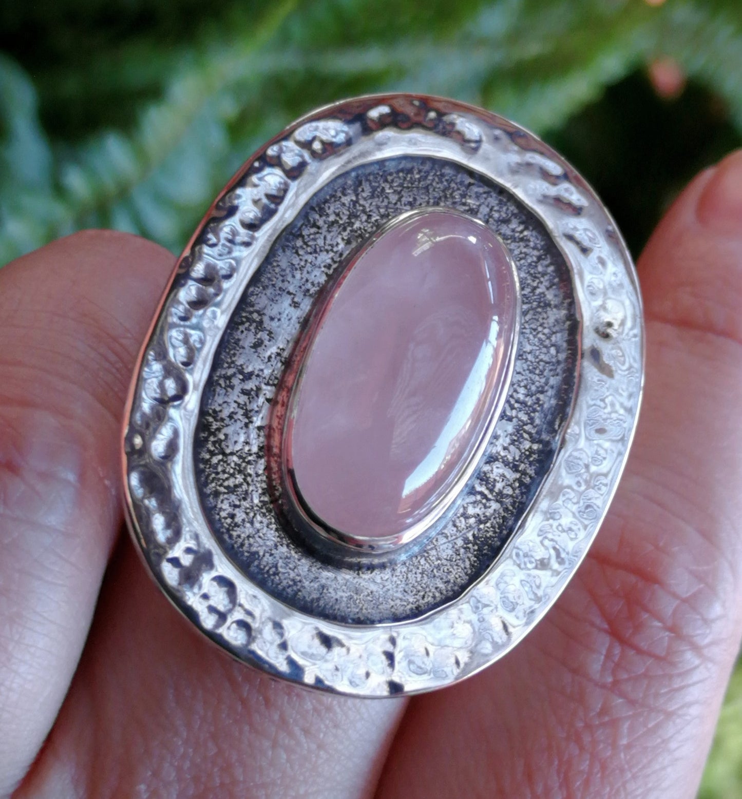 Anillo Cuarzo Rosa XL
