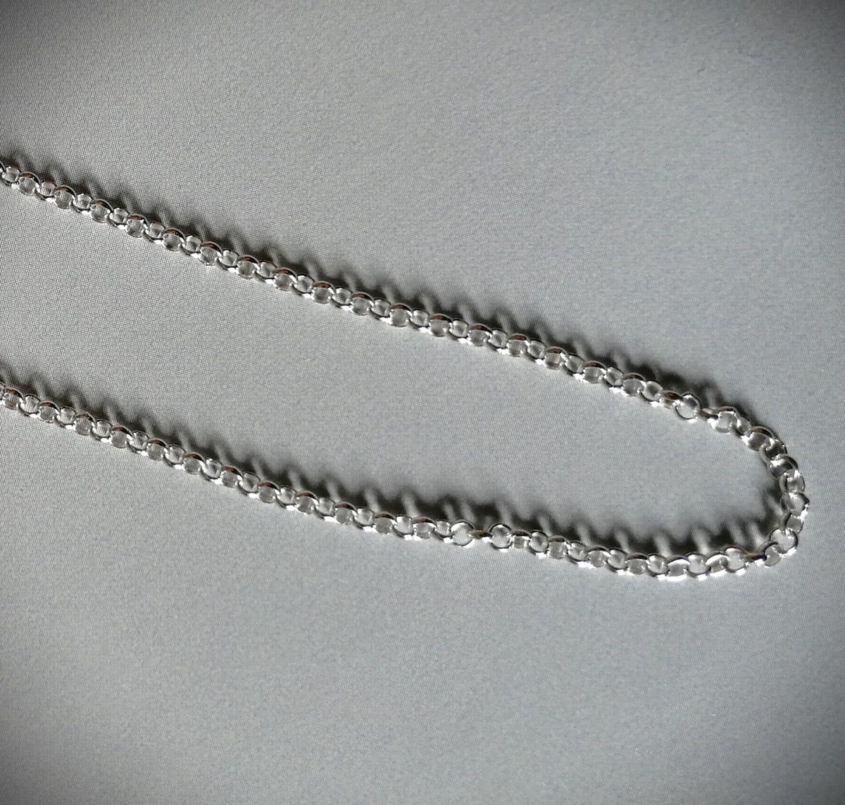 Cadena de plata 925 eslabón redondo 50 cms