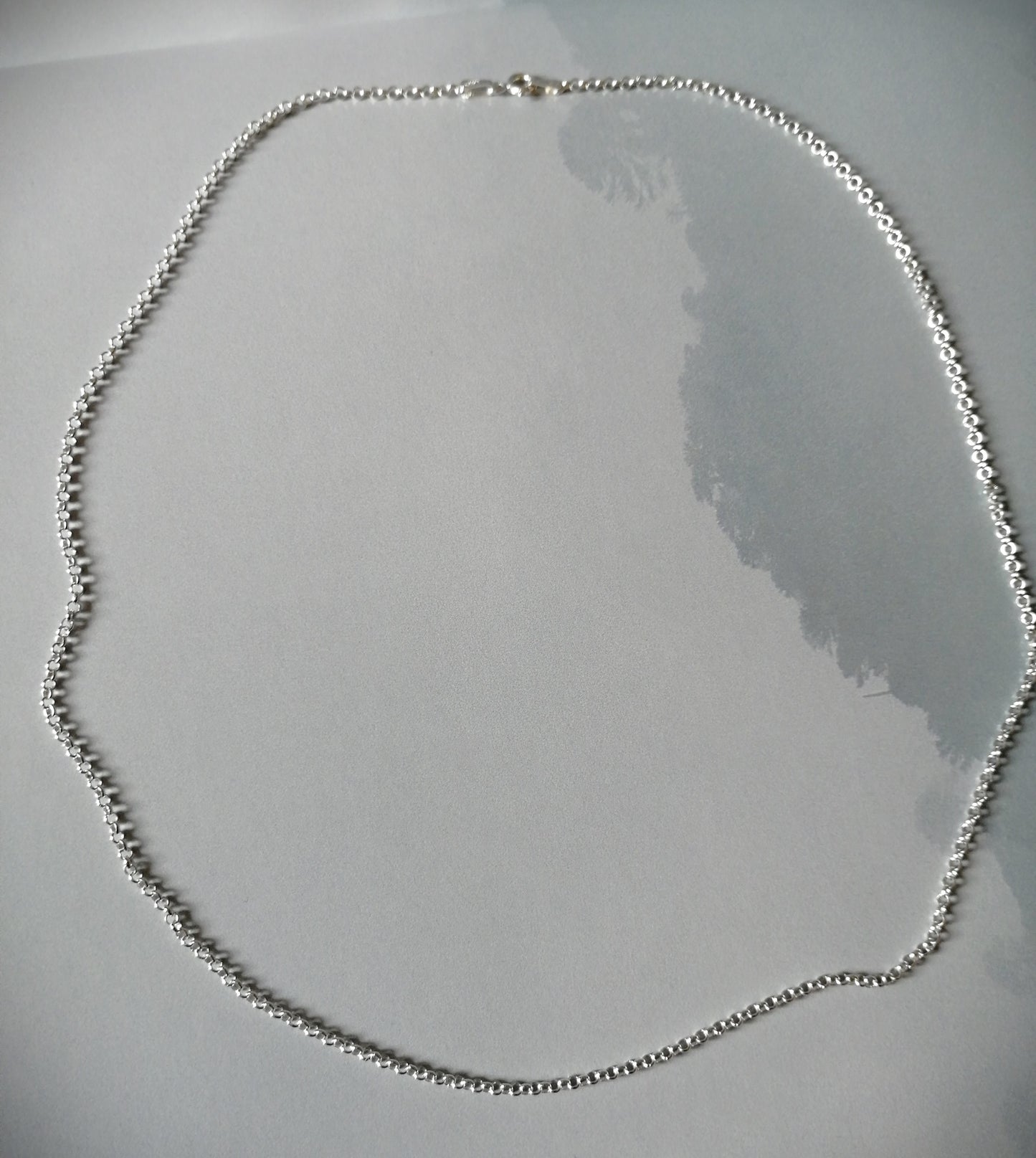 Cadena de plata 925 eslabón redondo 50 cms