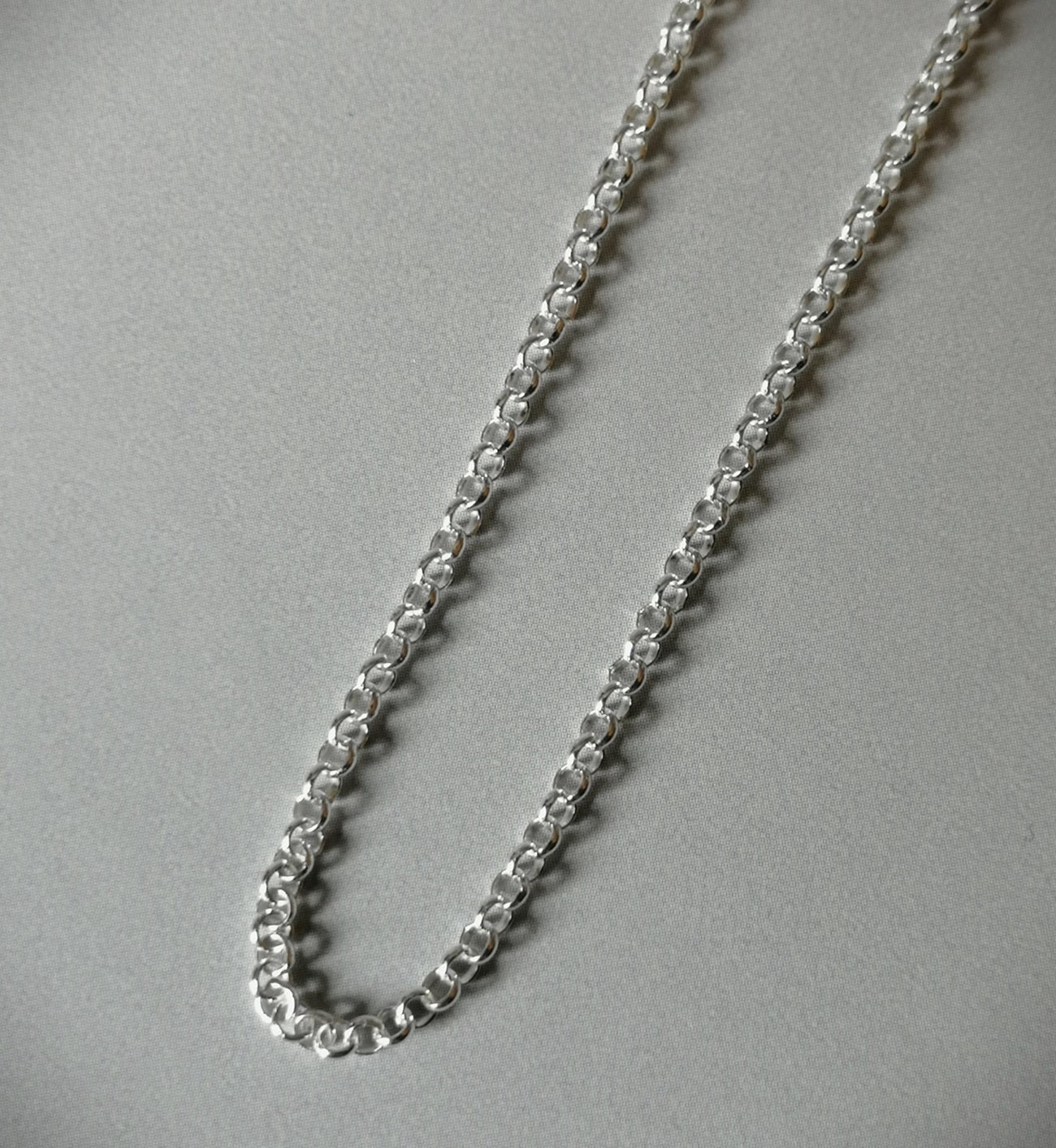 Cadena de plata 925 eslabón redondo 50 cms